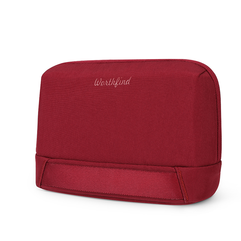 Red Waterproof Cosmetic Bag