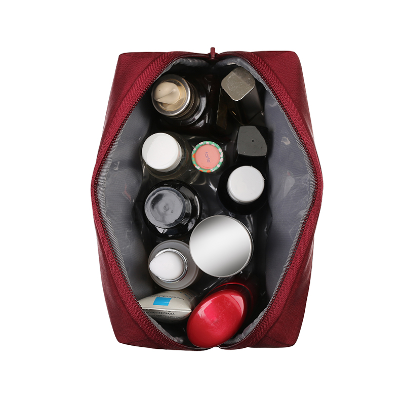 Red Waterproof Cosmetic Bag