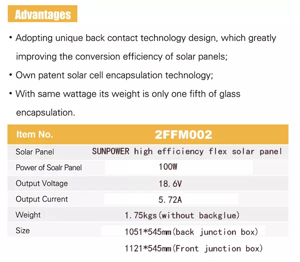 100W Flodable SUNPOWER Solar Charger-Solar Blanket 2FFM117B-NEWLIGHT ENERGY