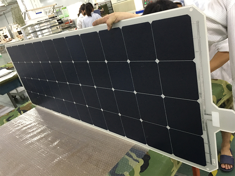 170W Semi Flexible Solar Panel With 1mm Aluminum Inside Of Panel-NEWLIGHT ENERGY