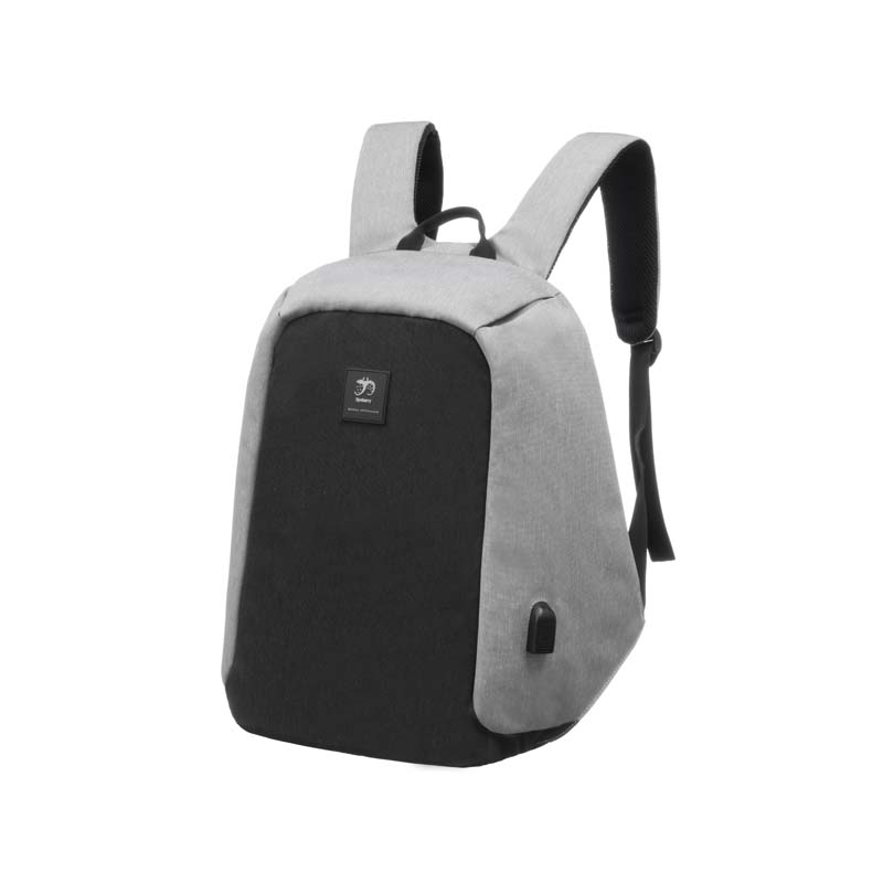 Gray Minimalist Laptop Backpack