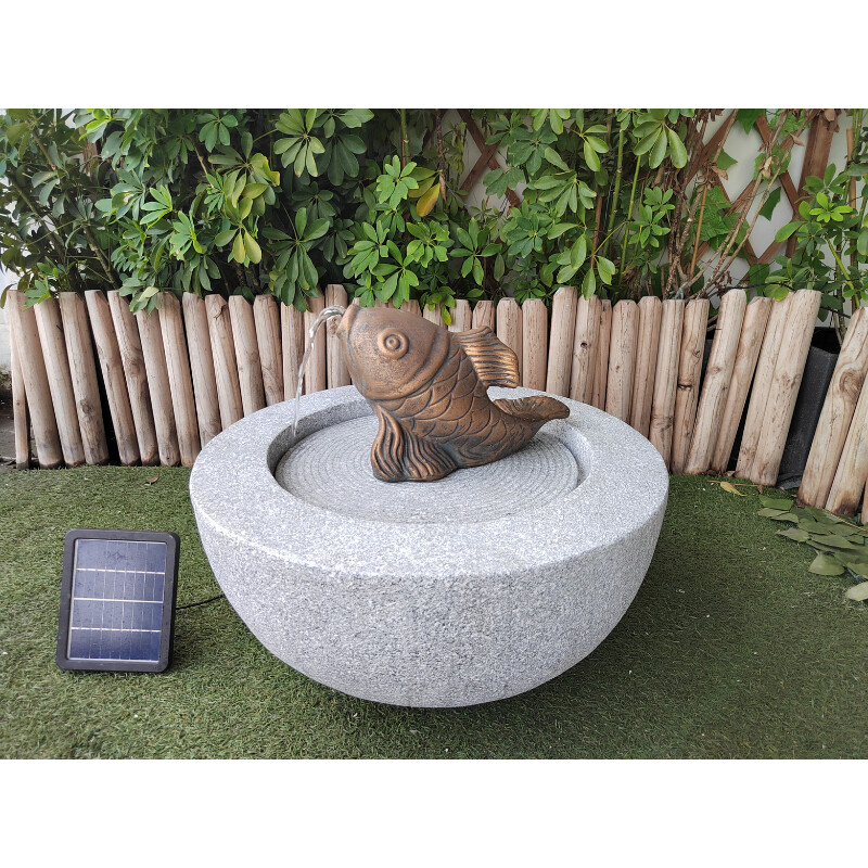 Outdoor Solar Water Fountain with LED Light