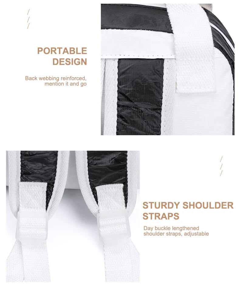 Eco-Friendly Panda Tyvek Paper Backpack