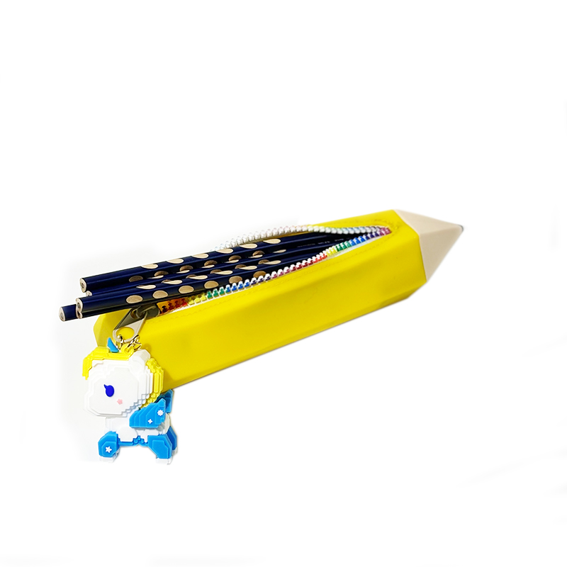 Silicone Pencil-Shaped Pencil Case