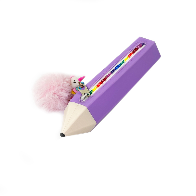 Silicone Pencil-Shaped Pencil Case