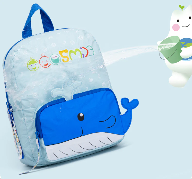 Eco-Friendly Whale Tyvek Paper Backpack for Kids