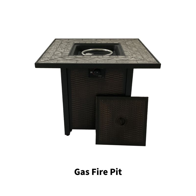 Weave Design Square Table 40000 BTU Propane Fire Pits