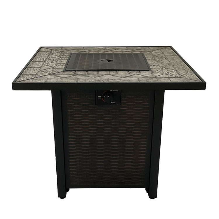 Weave Design Square Table 40000 BTU Propane Fire Pits