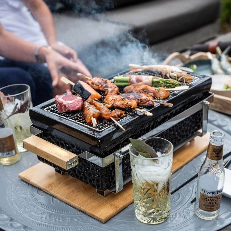 Portable Tabletop Square Hibachi Grill 