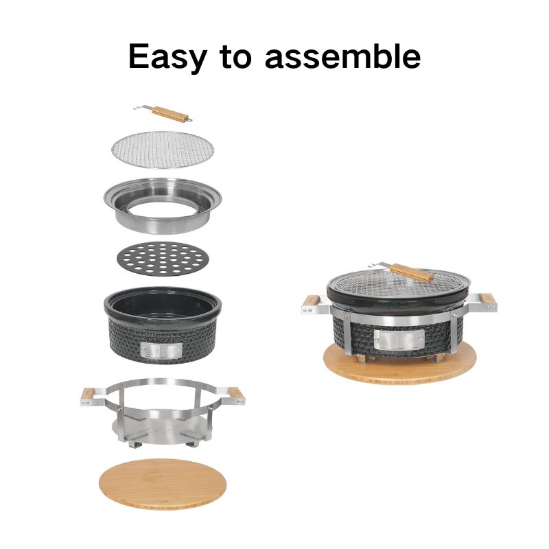 Portable Round Hibachi Grill