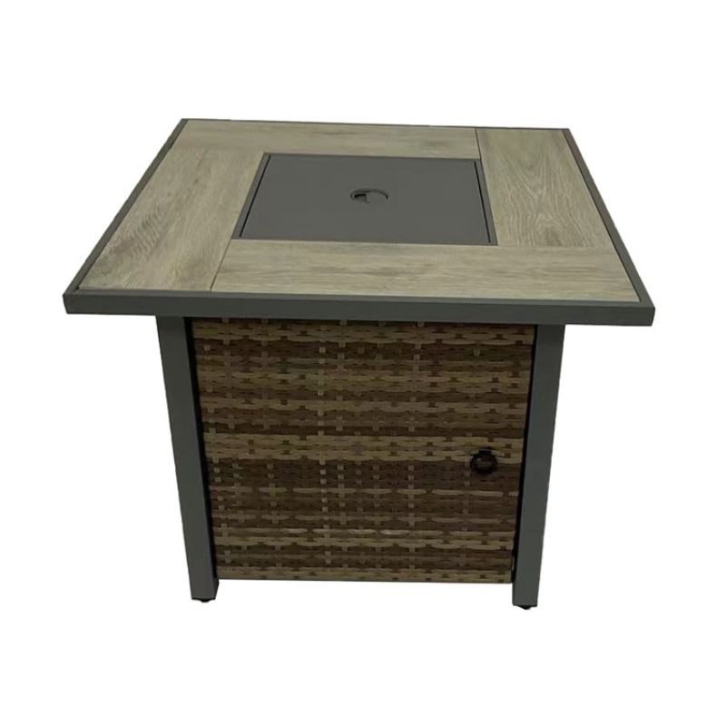 Weave Design Square Propane Fire Pit