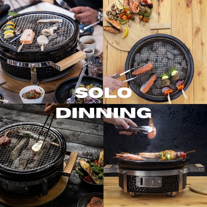 Portable Round Hibachi Grill