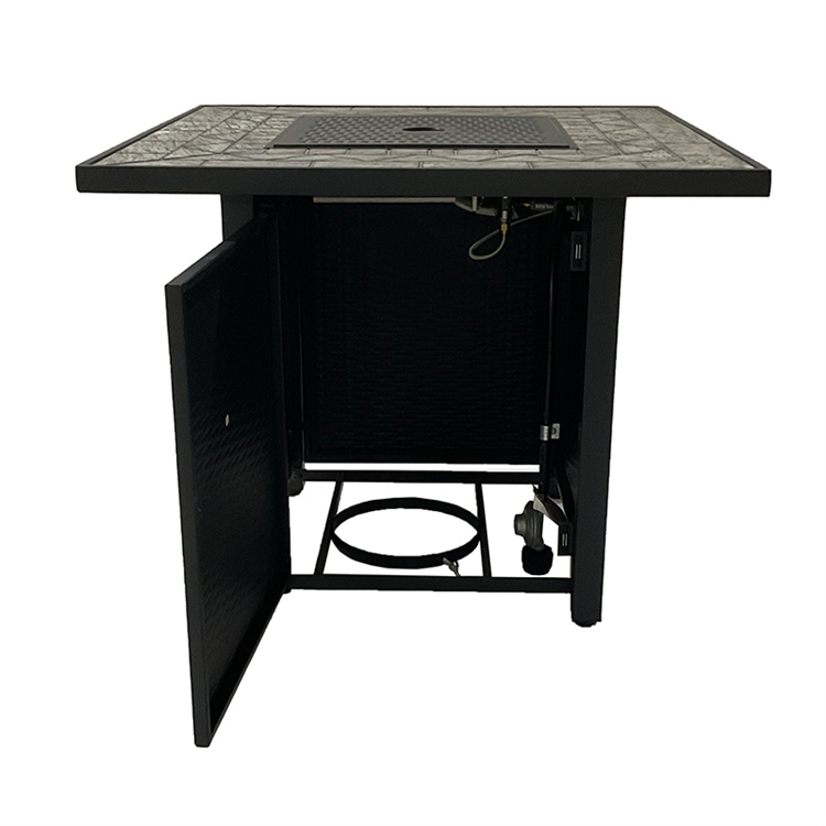 Weave Design Square Table 40000 BTU Propane Fire Pits