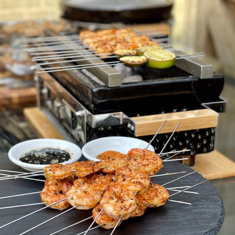 Portable Tabletop Square Hibachi Grill 