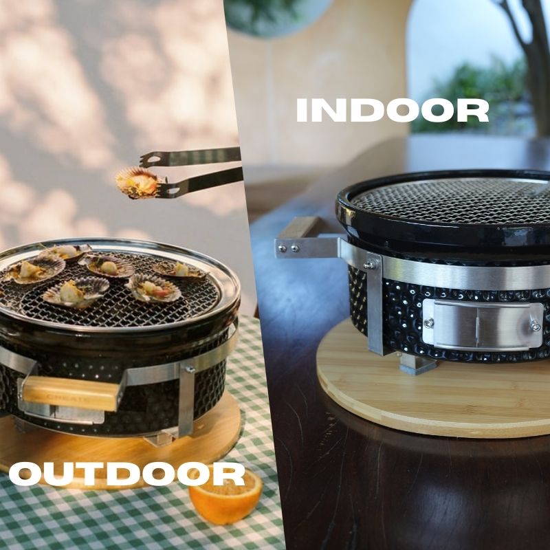 Portable Round Hibachi Grill