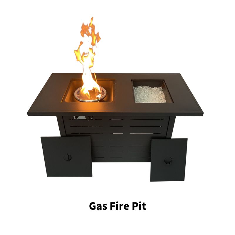 Stylish Square Propane Fire Pit 50000 BTU