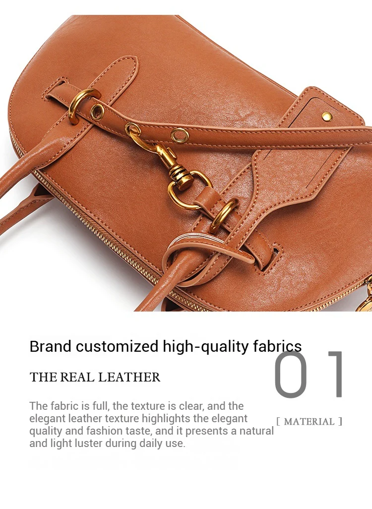 Stylish Casual Leather Crossbody Bag