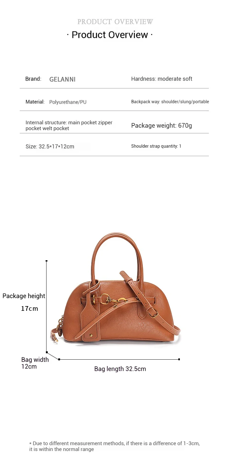 Stylish Casual Leather Crossbody Bag