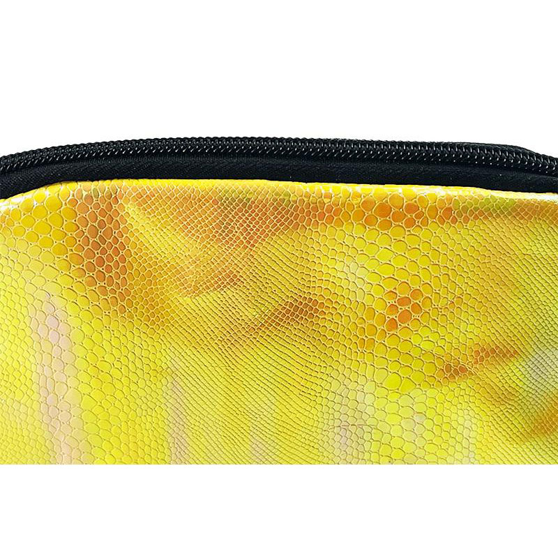 Yellow PU Makeup Bag