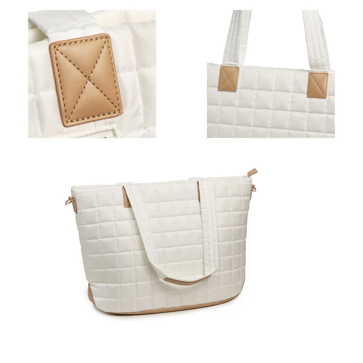 Quilted Puffer Tote Bag