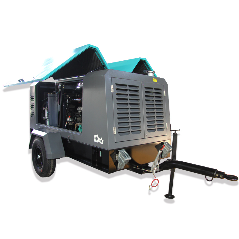 7 bar Diesel Portable Screw Air Compressor