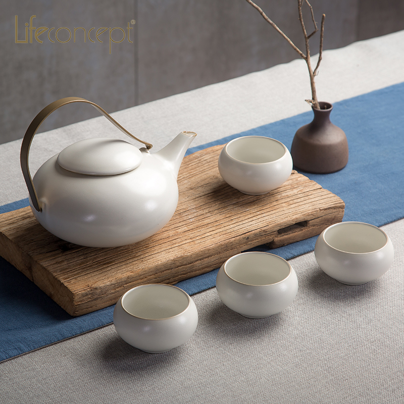 Organic Design Pebble Tea Set Beauty Elegance