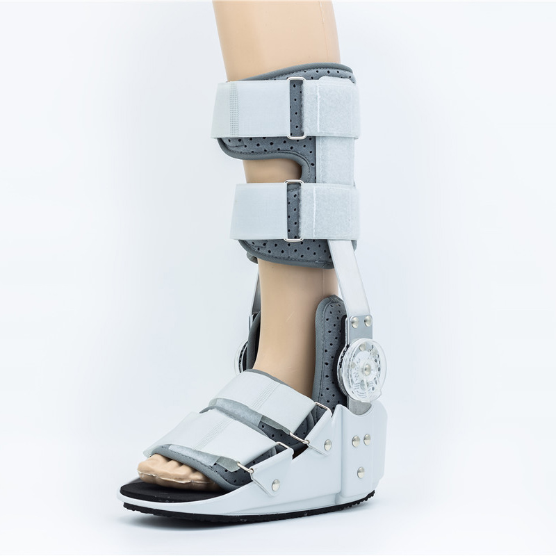Tall Summer ROM Walker fracture Boot braces with aluminum stays and gel ankle bags