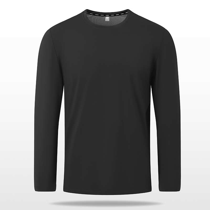 Men Kuyoumei Silver Coated Long Sleeve Crew Neck T-Shirt