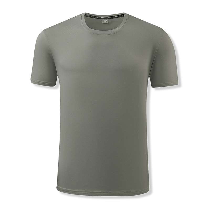 Men Cotton Feeling Cotton Linen Round Neck Solid Color T Shirt