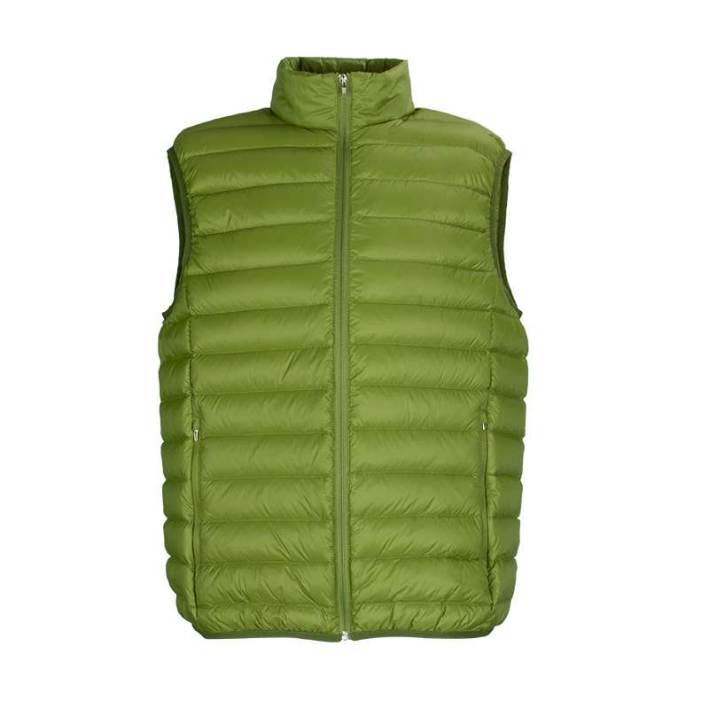 Men's Puffer Vest Outdoor Zipper Up Travel Thick Warm Sleeveless Jacket