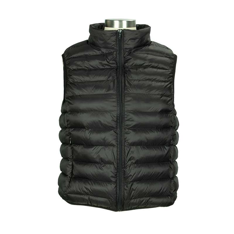 Women Stand Collar Zipper Lightweight Down Vest