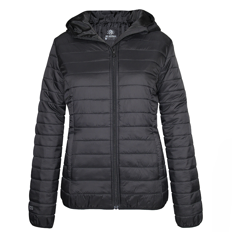 Women's Soft Zip Up Hooded Puffa Jacket