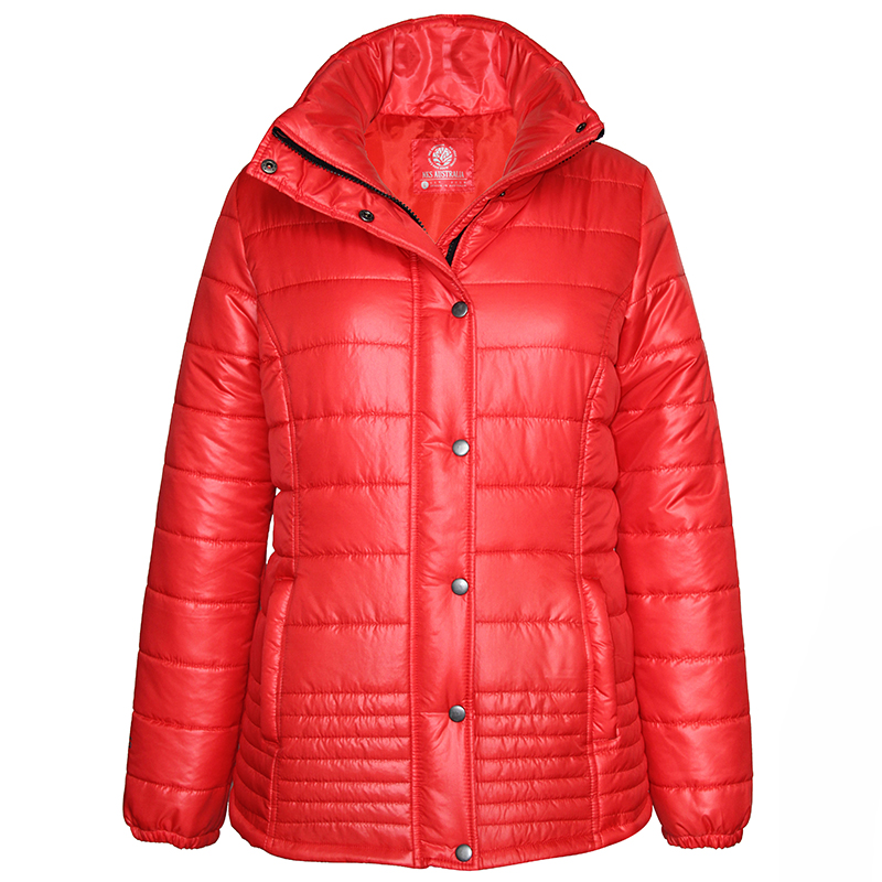 Women's Soft Wind Proof Mock Neck Puffa Jacket