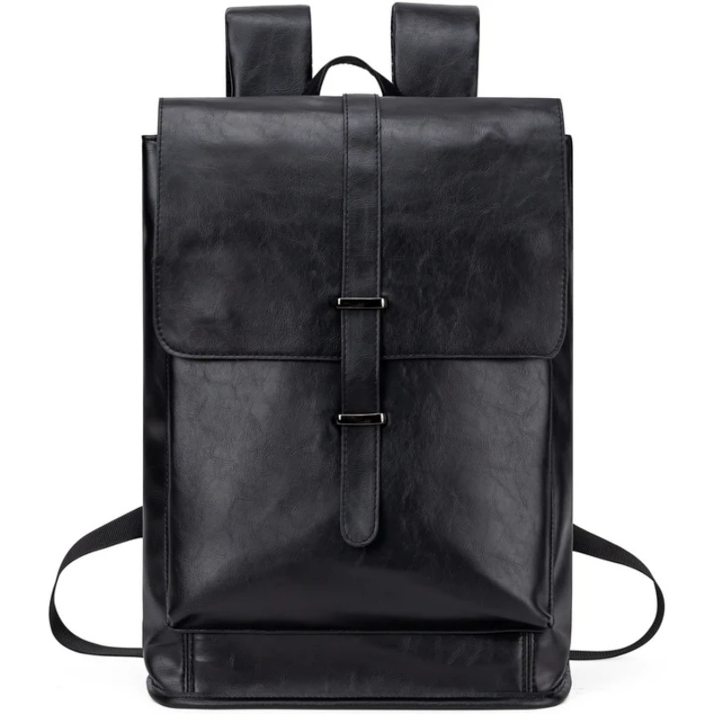 Large Capacity Vintage Faux Leather Laptop Backpack