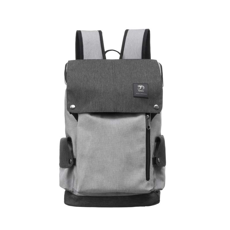 Elegant Flap Top Backpack with Gray Accents Wholesale