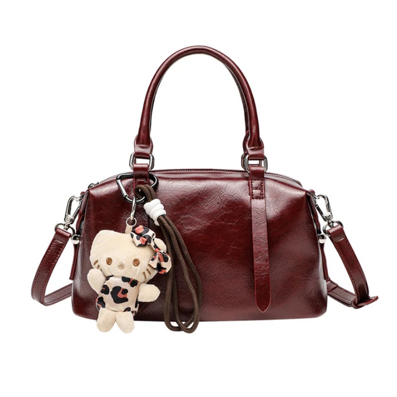 Boston Pillow Style Soft Leather Casual Bag